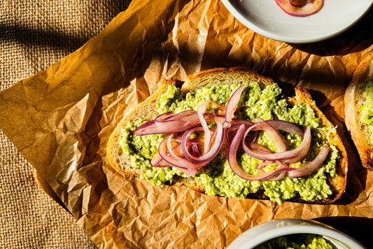 Smashed Edamame on Toast (High-protein)